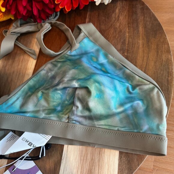 prAna Sunset Scene Swim Bikini Top XTRA-LARGE XL in Mirage UPF 50+ - Picture 3 of 7